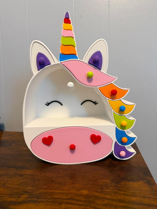 RAINBOW UNICORN KIDS JEWELRY BOX