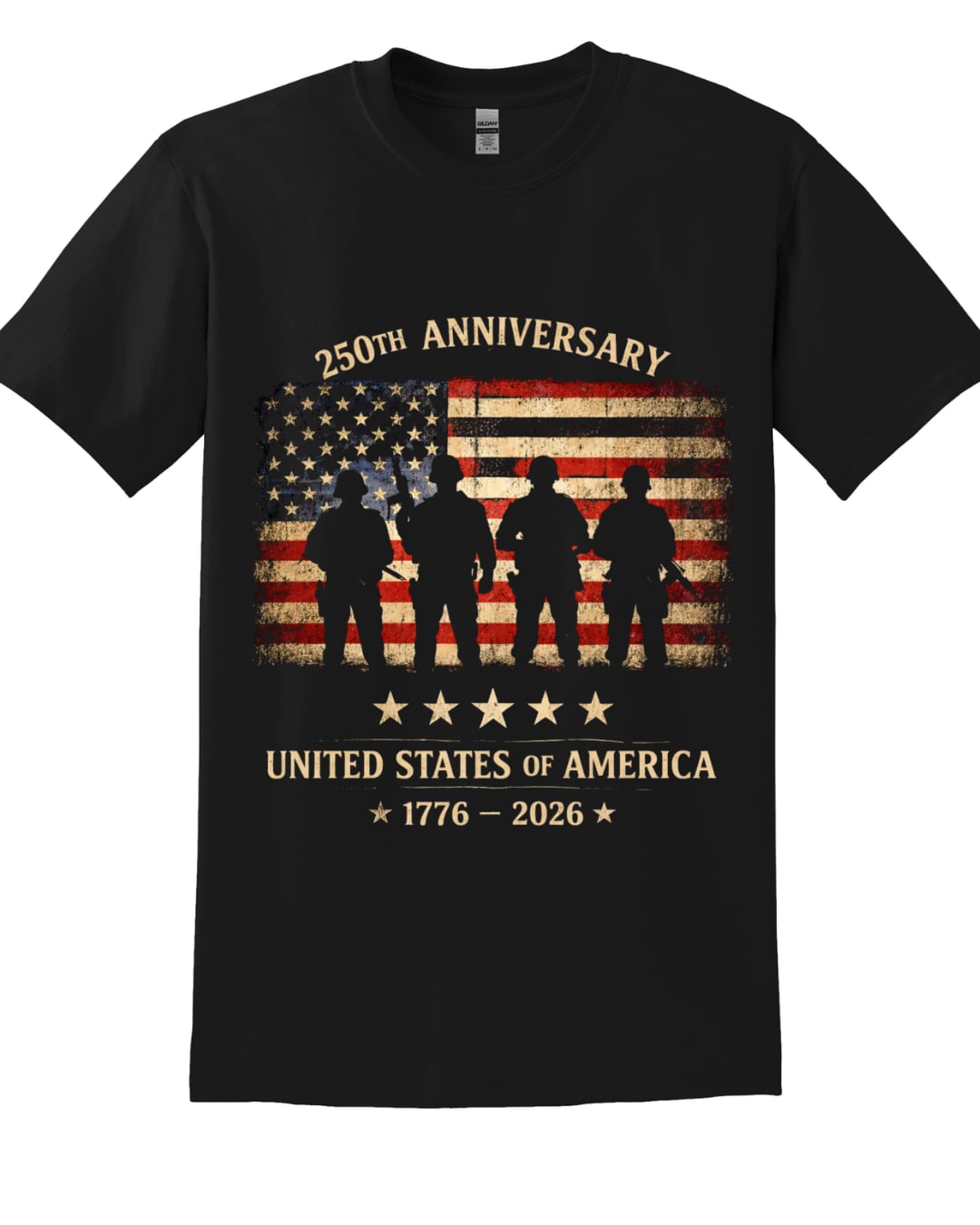 250th Anniversary Silhouette w/ Flag